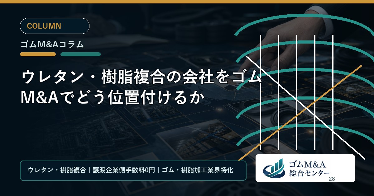 ウレタン・樹脂複合の会社をゴムM&Aでどう位置付けるか