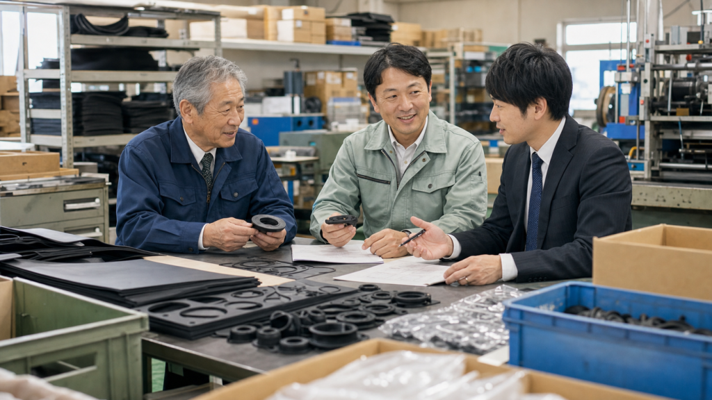 工業用ゴム製品・加工外注ネットワークのM&A事例｜小ロット短納期体制を評価された譲渡