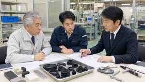 群馬のゴム会社M&Aで自動車部品と現場技能の承継を相談する経営者と担当者